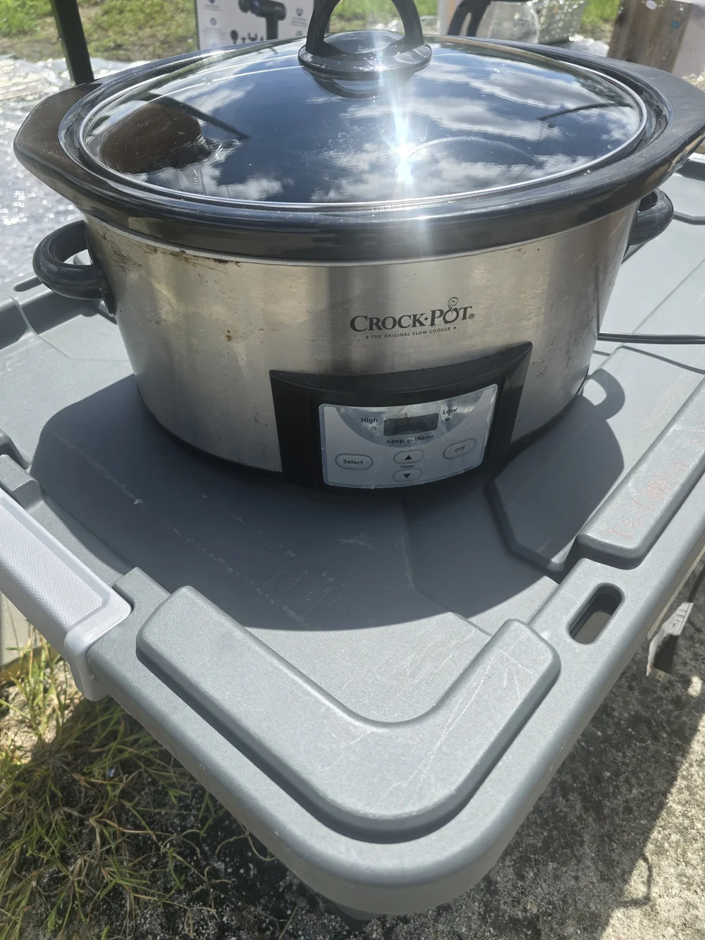 Crock-Pot Stainless Steel Digital Slow Cooker with Glass Lid